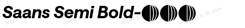 Saans Semi Bold字体转换